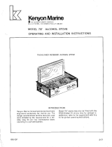 Kenyon 707 Owner's manual