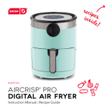 Dash Aircrisp® Pro Digital 3Qt Air Fryer Owner's manual