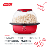 Dash SmartStore™ Stirring Popcorn Maker Owner's manual