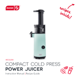 Dash Compact Cold Press Power Juicer Owner's manual