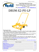 Vestil DRUM-X2-PU-LP Owner's manual