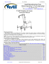 Vestil P-JIB Series Owner's manual
