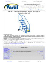 Vestil LAD-EZ (6-12 Steps) Series Owner's manual