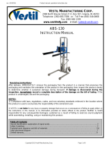 Vestil ABS-130 User manual