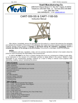 Vestil CART-1100-SS Owner's manual