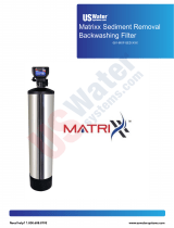 US Water Matrixx Sediment Removal Backwashing Filter User manual