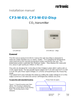 Rotronic CF3-W-EU Short Instruction Manual