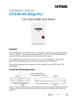 Rotronic CF3-W-US-FLI Short Instruction Manual