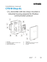 Rotronic CF8-W-Disp-AL Short Instruction Manual