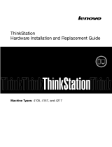 Lenovo 4157 - ThinkStation S20 - 2 GB RAM Hardware Installation And Replacement Manual