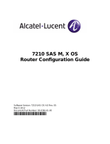 Alcatel-Lucent 7210 SAS E OS Configuration manual