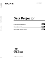 Sony VPD-MX10 User manual