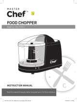 Master Chef Compact Mini Hand Chopper/Food Chopper Black User manual