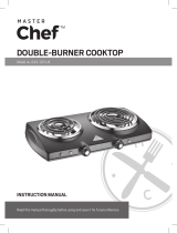 Master Chef Double Burner Hot Plate User manual