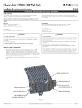 Eaton Champ-Pak WPMVL Series Installation & Maintenance Information