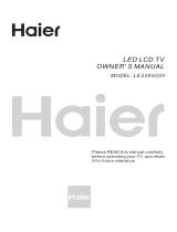 Haier LE32K6000 Owner's manual