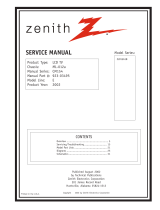 Zenith ZLD15A1B User manual