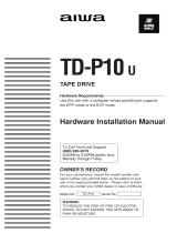 Aiwa TD-P10 Hardware Installation Manual