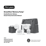 The First Years Breastflow Memory Pump Y4947 User manual