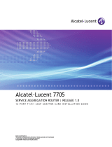 Alcatel-Lucent Service Aggregation Router 7705 Installation guide