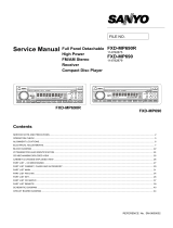 Sanyo FXD-MP690R User manual