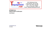 Tektronix DPO3000 Series User manual