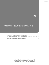 EDENWOOD ANDROID ED65C01UHD-VE Wifi B Owner's manual