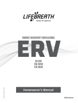 Lifebreath 170 ERVD Owner's manual