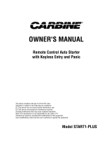 Magnadyne Carbine START1-PLUS Owner's manual