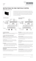 Rehau Zone Pump Relay Control Product Instructions