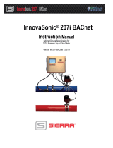 Sierra InnovaSonic 207i BACnet User manual