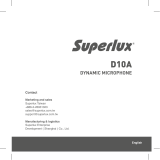Superlux D10A User guide