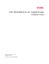 H3C MSR2600-6-X1-GL Installation guide