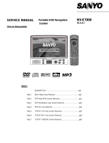 Sanyo NV-E7000 - Portable GPS And Mobile DVD Entertainment System User manual