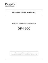 Duplo DF-1000 User manual