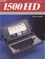 Tandy 1500HD User manual