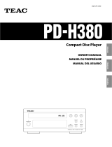 TEAC PD-H380 Owner's manual