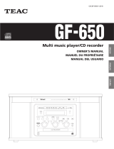 TEAC GF-650 Owner's manual