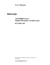 Tektronix TDS3064B User manual