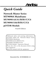 Anritsu MU909015C Quick Manual