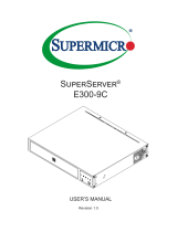 Supermicro SuperServer E300-9C User manual