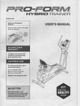 Pro-Form HYBRID TRAINER User manual