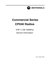 Motorola CP040 Service Information