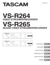 Tascam VS-R264 Owner's manual