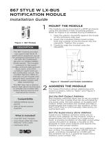 DMP 867 W LX-BUS Installation guide