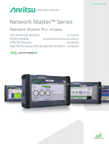 Anritsu MU100010A Network Master Pro Configuration manual