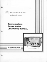 Motorola R-2400 User manual