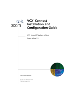 3com VCX User manual