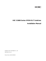 H3C S3600-2P-OLT-DC Installation guide