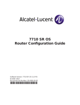 Alcatel-Lucent 7710 SR OS Configuration manual